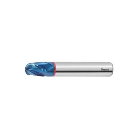 Garant Diabolo Solid Carbide Ball Nose End Mill, for Hard Steels, TiAlN Coated, 7 mm 207472 7